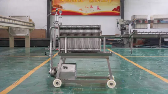 Stainless Steel Plate and Frame Filter Press Ss Sheet Filter Cardboard Filter for Beer Wine Filtration